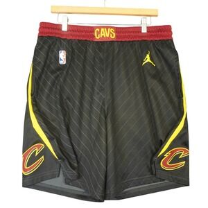 Nike Jordan Cleveland Cavaliers Basketball Shorts Men XL 42 Black Statement NBA